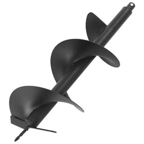 vidaXL Erdbohrer 250mm - Schlangenbohrer aus hochwertigem Stahl, ideal für Baumpflanzungen und Zaunpfostenmontage, kompatibel mit gängigen Erdbohrern.
