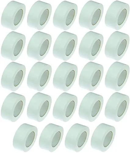 iapyx 24 Rollen Klebeband Gewebeband 50 m x 48 mm WEISS - Panzerband Steinband Gaffa Tape Reparaturband (Weiss, 24 Rollen)