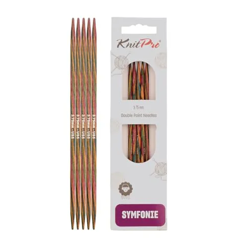 KnitPro K20136 Sockennadel, Holz, Mehrfarbig, 3,75 mm
