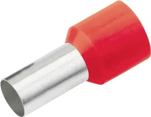 Cimco 187220 Aderendhülse 1.5mm² Teilisoliert Rot 100St.