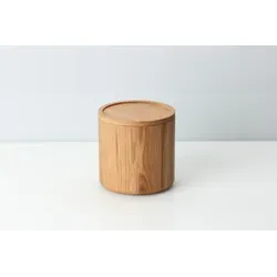 Continenta 4017167417301 Dose mit Deckel aus Eiche - Edle Aufbewahrungsbox aus massivem Eichenholz, handgefertigt und ideal für Nähzeug, Schlüssel und mehr – praktisch und stilvoll!