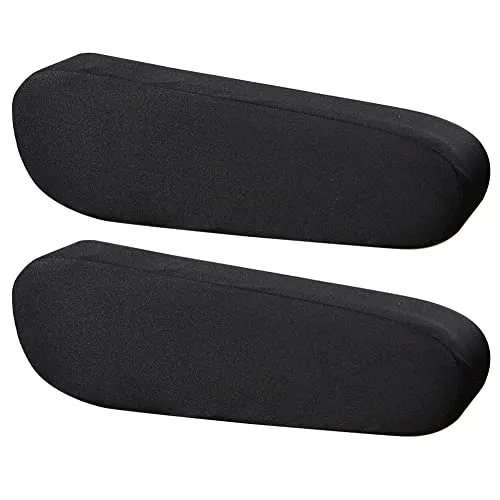 Paar Universal Auto Mittelkonsolenabdeckung, Stuhl Armlehnenbezug Auto Leder Vordersitz Armlehnenbezug mit elastischem Verschluss Auto Armlehnenbezug Fahrer/Beifahrer (Black) 1