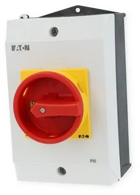 Eaton P1-25 I2 SVB Hauptschalter - 3-polig, 25 A, NOT-AUS-Funktion, IP65 Schutzart und abschließbar in 0-Stellung