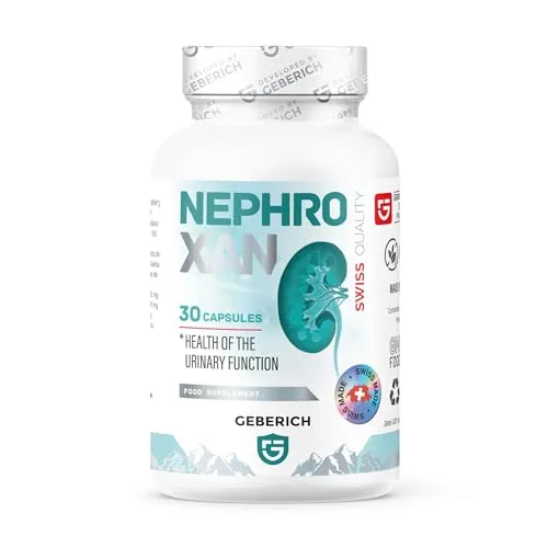 NephroXan – 30 Kapseln für Nieren & Harnwege - Vitamine & Mineralien mit Cranberry und Birkenblättern, unterstützen das allgemeine Wohlbefinden und sind vegan sowie alkoholfrei.