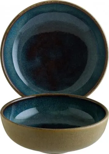 Bonna Schale 6x Sphere Ocean Hygge Blau Dunkel, 14cm - 6er Set Bonna Schalen aus Premium Porzellan, spülmaschinen- und mikrowellenfest mit Kantenschutz für hohe Langlebigkeit, ideal für Gastronomie und Haushalt.