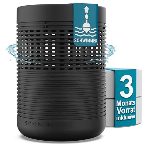 King Kong State Luftentfeuchter ohne Strom | bis 27m² | inkl. 3-Monatsvorrat Luftentfeuchter-Granulat | Raumluftentfeuchter gegen Schimmel in Wohnung, Bad | entfeuchtet Keller | dehumidifiers for home