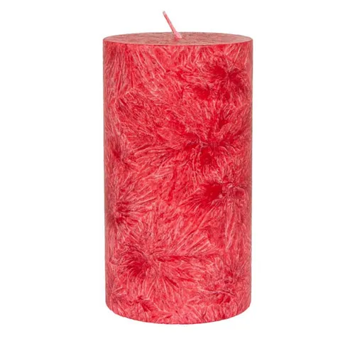 Hahn Kerzenfarm Formkerze Stearin Stumpenkerze - rot 90x50mm