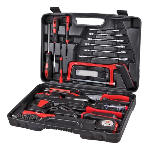 Werkzeugkoffer 48-tlg. mit Zange und Schraubendrehern - Vielseitiges Werkzeug-Set mit 48 hochwertigen Teilen, perfekt organisiert in einem kompakten Koffer für Heimwerker und Profis.