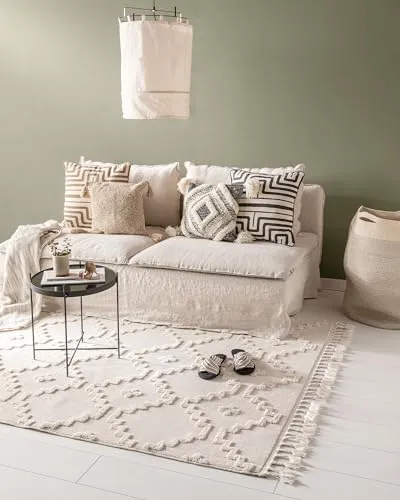 benuta Pop Teppich, Creme, 160x230 cm in beige von benuta