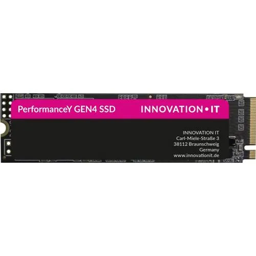 SSD M.2 512 GB Innovation Performance Gen4 NVME PCIe 4.0 x 4 - Festplatte mit blitzschneller Datenübertragung und hoher Leistung, ideal für Gaming und kreative Anwendungen.