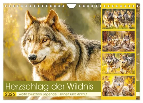 Rose Hurley | Herzschlag der Wildnis Kalender - Kalender 2025 mit atemberaubenden Bildern von Wölfen, die ihre stille Schönheit und wilde Seele zeigen – perfekt für Tierliebhaber und Naturfreunde.