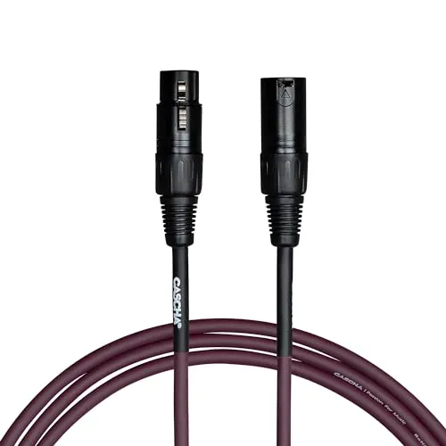 Cascha Standard Line Microphone Cable (XLR), Purple, 9m