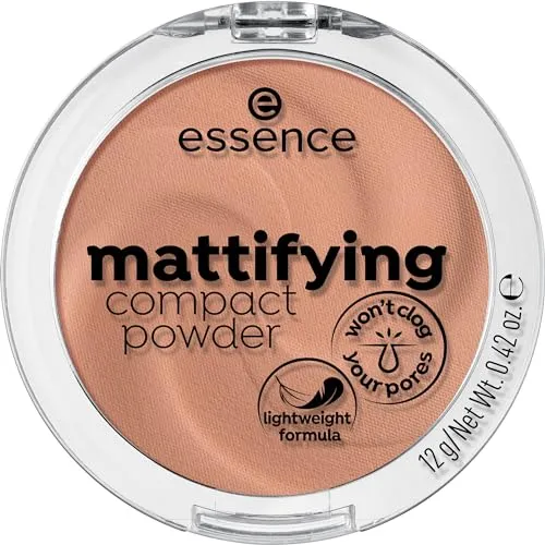essence cosmetics - Puder - Mattierendes Kompaktpuder - 02 Soft Beige - Seidig-glattes Kompaktpuder für ein perfektes, mattiertes Finish. Ideal zur Fixierung des Make-ups. Vegan und ohne schädliche Zusatzstoffe – für ein gutes Gefühl bei jeder Anwendung.