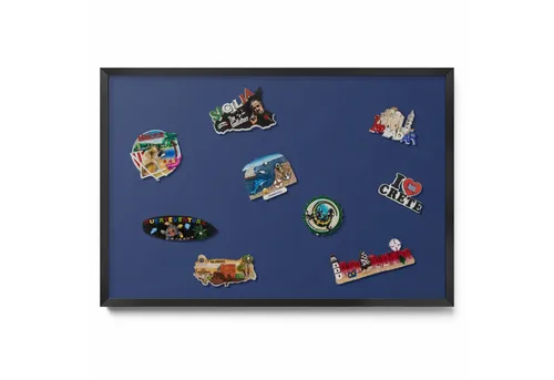 Tulup Magnettafel mit schwarzem Rahmen – Magnetisches Memoboard für Homeoffice