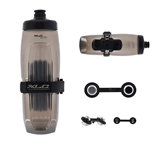 XLC Fidlock Trinkflasche für MRS MR-S14 - Sonstiges Fahrradzubehör, mit magnetischem Fidlock System für sicheren Halt und einfache Abnahme, inklusive Riemen für Snacks oder Werkzeug.