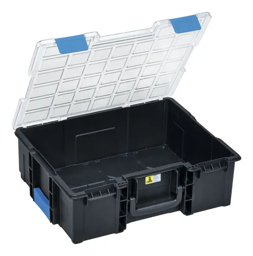 Allit EuroPlusPro Profi-Kleinteilekoffer 1 Fach - 454300 - Kleinteilelagerung mit praktischem 1 Fach Design, ideal für Ordnung und schnellen Zugriff auf Ihre Werkzeuge und Kleinteile.