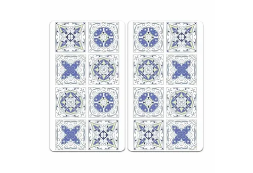 Maximex Herd-Abdeckplatte 2er Set Glasabdeckplatten Kochplattenabdeckung Herdabdeckplatten, Glas, 30 x 52 cm Fliesen Motiv für Glaskeramik-Kochfelder