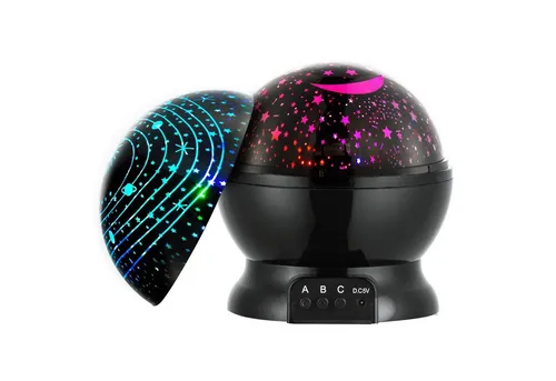 all Kids United LED Nachtlicht ALL KIDS UNITED LED Nachtlicht Sternenprojektor Baby mit 3 Aufsätzen, Baby Einschlafhilfe & Orientierungslicht