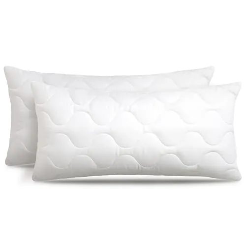 Siebenschläfer Kopfkissen 80 x 80 und 40 x 80 in weiß von Siebenschläfer