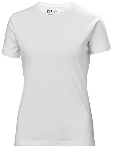 Helly Hansen Damen T-Shirt W MANCHESTER 79163 - weiß - M - Das Helly Hansen Damen T-Shirt W MANCHESTER 79163 vereint stilvolle Passform mit Komfort. Ideal für den Arbeitsalltag, aus 100 % Baumwolle und mit geripptem Kragen, sorgt es für ein angenehmes Tragegefühl.