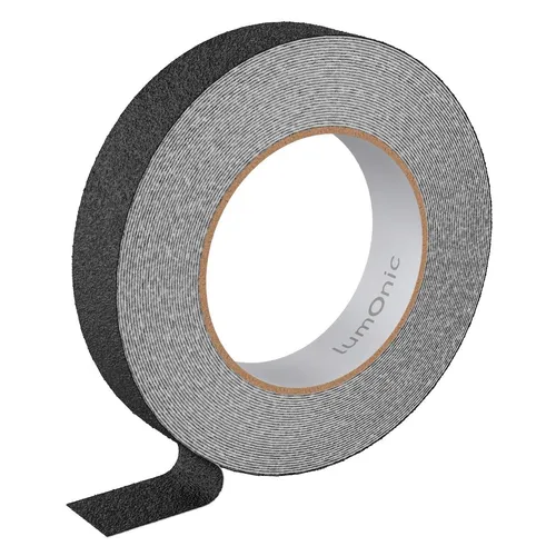 10m Antirutschband Selbstklebend 25mm schwarz Antirtusch Streifen Klebeband 650µ