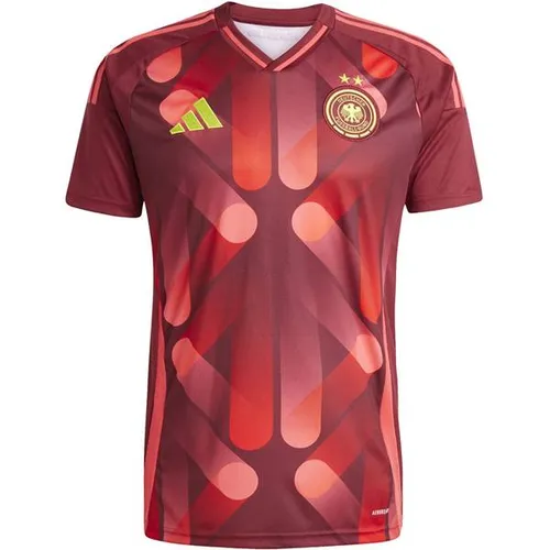 Adidas DFB Auswärtstrikot Kinder - Rot - Deutschland Fußballtrikot für Kinder, inspiriert von Streetart mit feuchtigkeitsabsorbierender AEROREADY Technologie für optimalen Tragekomfort.