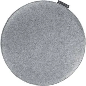 Magma-Heimtex Stuhlkissen AVARO Form 45, grau, für Innen, 35 cm (Ø), waschbar