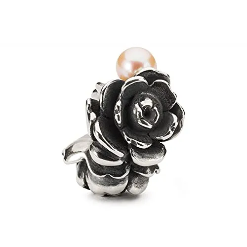 Trollbeads Liebesrose TAGBE-00274 - Bead Charm für Damen, die Rosa Liebe symbolisiert und perfekt zum Muttertag geeignet ist.