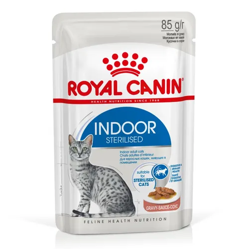 Royal Canin Indoor Sterilised 85g Nassfutter Sauce Für Sterilisierte Hauskatzen