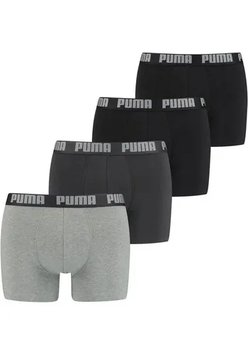 PUMA Boxershorts MEN EVERYDAY BOXER 4P ECOM (4er Pack) schwarz L - Bequeme und elastische Boxershorts für den täglichen Gebrauch, mit breitem Logo-Webbund und optimaler Passform. Ideal für jeden Anlass, pflegeleicht und maschinenwaschbar.