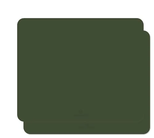 TINYLOADERS 2xSET Praktische Bodenmatten zum Unterlegen unter Hochstuhl Kinderstuhl Spielmatte Spritzmatte für Kunst Handwerk waschbarer wasserdichter rutschfester Bodenschutz 110 cm x 95 cm Grün