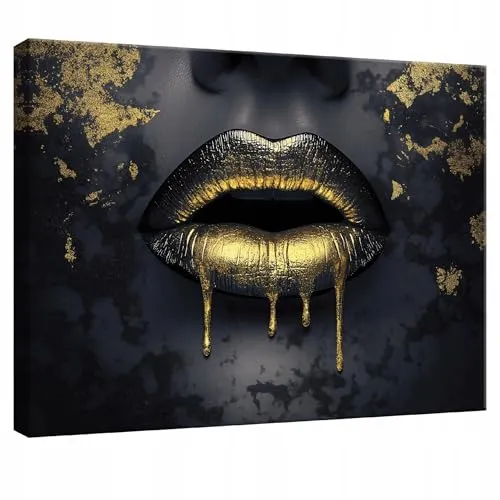 WallArena- Leinwand Bilder - Porträt - 120x80 cm Leinwandbilder - Bild auf leinwand - Wandbild XXL groß Wandbilder für Wohnzimmer Schlafzimmer Wohnzimmerbilder Modern kunstdruck - Glamour