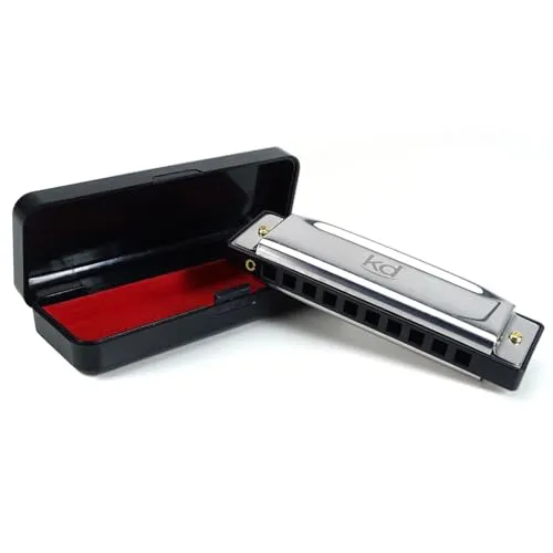 keepdrum KDBHC Bluesharp diatonische Mundharmonika C-Dur mit Etui
