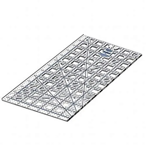 TrueCut Stofflineal mit inch-Einteilung 6, 5 x 12, 5 Zoll (ca. 16, 5 x 31, 7 cm)