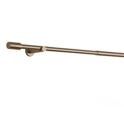 Ondeco Gardinenstange Rillcube ausziehbar 120-210 cm - Gardinenstange mit modernem Design, leicht montierbar und ideal für Ösenvorhänge. Perfekte Fensterdekoration für jedes Zuhause.