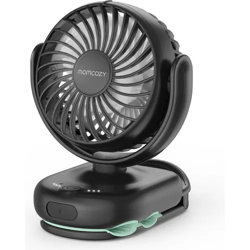 Momcozy Clip-On-Kinderwagenventilator, schwarz