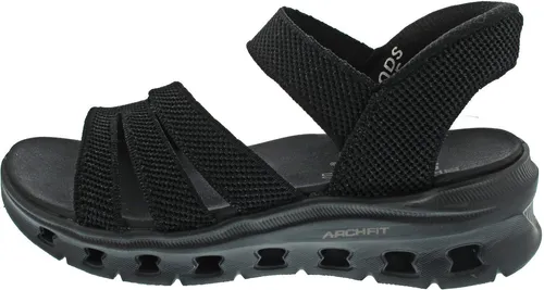 Skechers Slip-Ins: Arch Fit Glide Sandale Schwarz - Komfortable Slip-Ins mit gut gepolsterter Decksohle und flexibler Laufsohle. Ideal für den Alltag, rutschhemmend und waschbar für einfache Pflege. Perfekt für einen bequemen Auftritt!