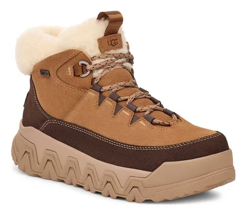 UGG Damen Terretrail Cozy Lace Mode-Stiefel, kastanienbraun, 36 EU - Wanderschuhe mit wasserdichter Membran und kuscheligem Fleece-Futter für optimalen Komfort bei jedem Wetter.