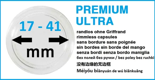 Leuchtturm 345039 Münzkapseln ULTRA PREMIUM coin capsules 32 mm Caps 32 2 x