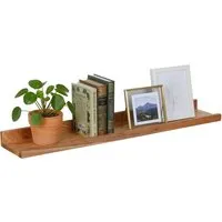 Relaxdays Wandregal Walnussholz 80 cm x 15 cm in beige von Relaxdays