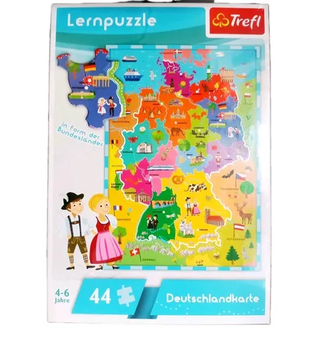 Trefl 15512 Lernpuzzle Deutschlandkarte 44 Teile