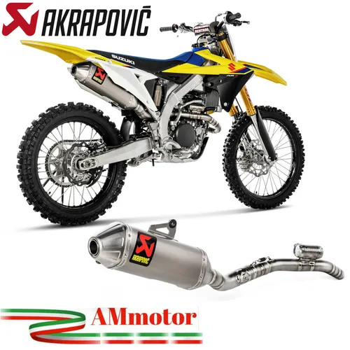 Auspuff Komplette Motorrad Akrapovic Suzuki RM-Z 250 2021 Evolution Line Titan