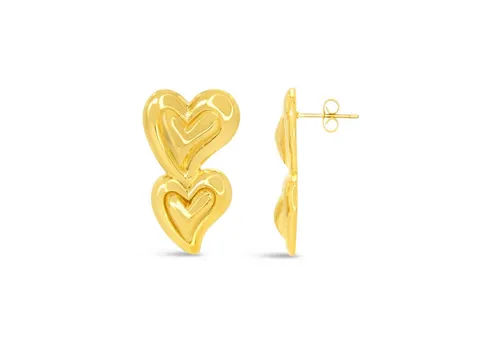 Ars-Argenti Paar Ohrhänger Anmutige Boho-Design 18K doppelt vergoldet (inkl. Schmuckbox), Hypoallergen - Wasserfest - Nickel/Blei-frei