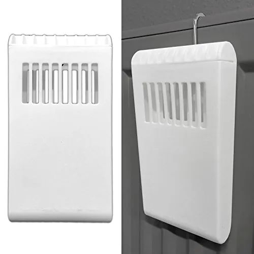 Luftbefeuchter für Heizkörper 8,5 x 2,5 x 16,5 cm - Praktischer Luftbefeuchter für Heizkörper mit Haken zum Einhängen. Ideal zur Verbesserung des Raumklimas in der Heizperiode. Füllmenge: 125 ml, Maße: 8,5 x 2,5 x 16,5 cm.