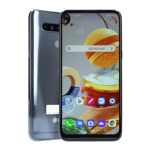 LG K61 Q630EAW Dual-SIM 128GB Titan Android Smartphone Guter Zustand