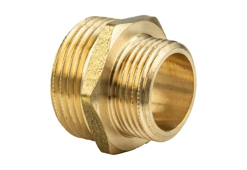 Doppelnippel Reduziert, Beidseitig Außengewinde G 1 X 1 1/4 Zoll, Messing Blank Cw617n - Tecuro