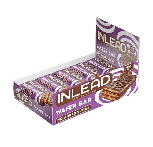 INLEAD Wafer Bar - 15x45g Riegel - Die INLEAD Wafer Bar - 15x45g bietet knusprigen Genuss mit cremiger Füllung und feinem Schokoladenüberzug. Ideal für unterwegs und in verschiedenen Sorten erhältlich, perfekt als Snack oder kleine Belohnung.