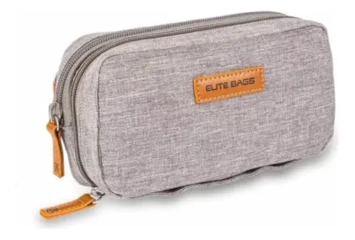 Elite Bags Kühlbeutel für Diabetiker, mehrere Fächer, Grau, 17 x 10 x 6 cm
