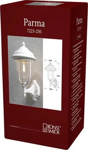 Wandleuchte Parma matt weiss von Konstsmide