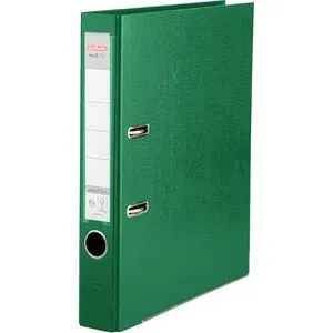 Herlitz Ordner 10834760 maX.file protect plus, PP, A4, 5cm, Kunststoffordner, grün